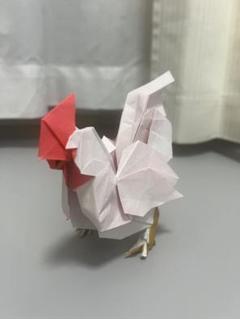 折り紙 にわとり ハンドメイド