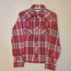 LEVI'S レディース ピンク系チェック シャツ S