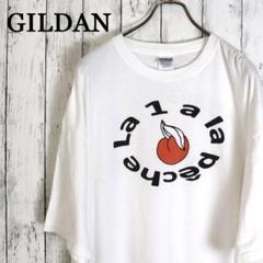 90~00s GILDAN ギルダン 両面プリント Tシャツ スマイルロゴ 希少