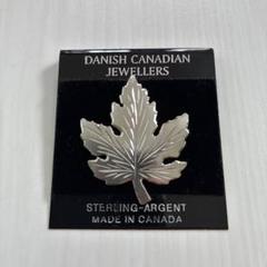 デッドストック！カナダ製 メイプルリーフブローチ STERLING-ARGENT