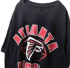 NFLアトランタファルコンズ デカロゴ Tシャツ ブラック 黒 2XL 古着