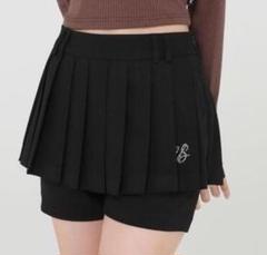 ♡1PIU1UGUALE3 ♡ブラックスカート♡ 最適な価格 1PIU1UGUALE3 GOLF 1 ブラック フリルサイドジップ
