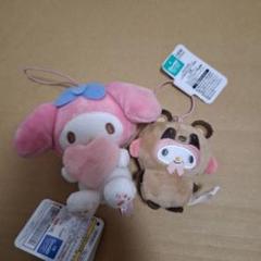ももいろハートマスコット　マイメロディ　どうぶつ着ぐるみマスコット　たぬき編