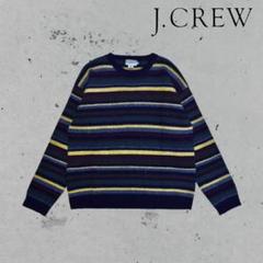vintage j.crew stripe knit sweater