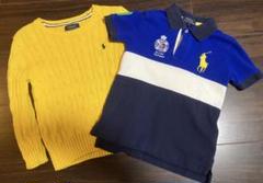 Ralph Lauren 3T ケーブルニット ポロシャツ 2点セット