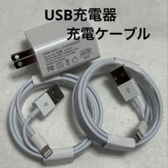 充電ケーブル 充電器 USB 充電器 2ポート 12W ACアダプター 2M