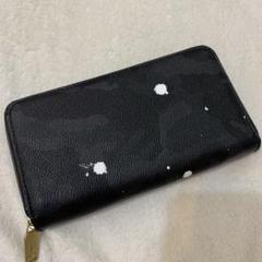 極美品　ジャンティバンティ　黒　折財布 マネークリップ　レザー　ブラック　迷彩 GENTIL BANDIT マネークリップウォレット ブラックカモ|GENTIL