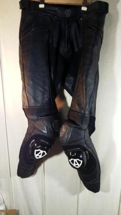 アレンネスバイク用革パンツ ブラック レザー ARLENNESS アレンネス ライディング レザーパンツ LP-181329-AN