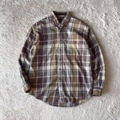 "80s-90s eddie bauer" nell shirt L check