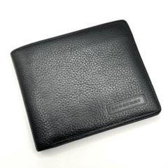 【未使用】バーバリー 折り財布 二つ折り サフィアーノ ノバチェック 型押し 黒 未使用✨BURBERRY バーバリー レザー 二つ折り財布 ノバチェック