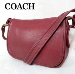OLD COACH ショルダーバッグ 9951 グラブタンレザー 赤