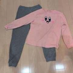 4【GU】サテンパジャマ（長袖ロングパンツ） くすみピンク 3XL