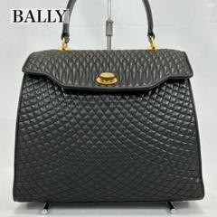 【極美品】バリー ハンドバッグ キルティング ターンロック レザー 手提げ 黒