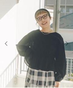 値下げ！新品未使用！バヤコさんコラボ　やわらかデニムシャツJKタグ付き バヤコさんコラボ】やわらかデニムBIGシャツジャケット[プチ