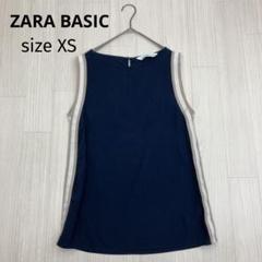 ◆ ZARA BASIC ザラベーシック サイドライン ノースリーブ Tシャツ