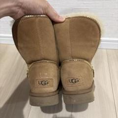 UGG ブラウン ムートンブーツ ジッパー付き - メルカリ