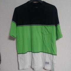 OLD STUSSY インド製 マルチカラー コットン ポケット Tシャツ