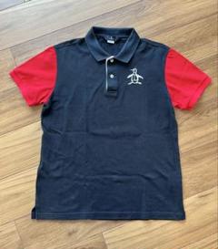 マンシングウェアMunsingwear メンズ ポロシャツ 紺/赤 日本製