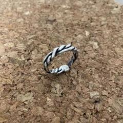 vintage リング シルバー 燻し silver USA
