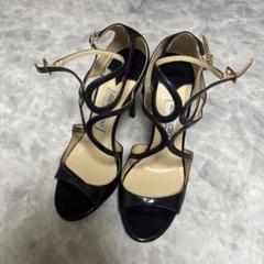 Jimmy Choo ネイビー サンダル 高ヒール