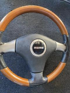 【中古品】MOMO インディー ウッドハンドル　ステアリング 11-86 旧車 SALE／10%OFF インディー 中古品】MOMO ウッドハンドル 旧 11-86