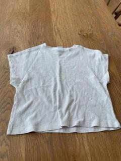 ホワイト ワッフル生地 ショートスリーブ Tシャツ