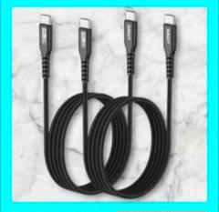 USB TypeC ケーブル 1.5M 2本組 PD対応 60W 急速充電 充電
