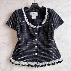 Rene ルネ ツイード ノーカラー ジャケット　美品！ SALE!! 2018年 ルネ Rene ノーカラー ジャケット（極美品 Rene