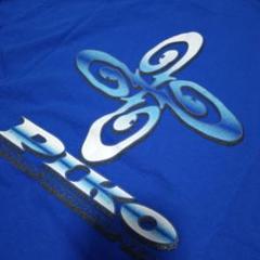 【美品】 PIKO Tシャツ 青 90sビンテージ ハワイアンSURF Lサイズ