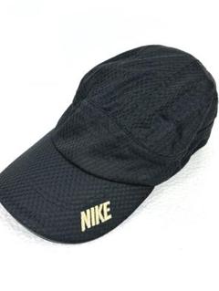 NIKE メッシュキャップ ブラック 刺繍ロゴ 調節可