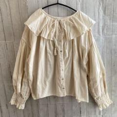 tumugu つむぐ コットンガーゼ 2wayフリル衿ブラウス