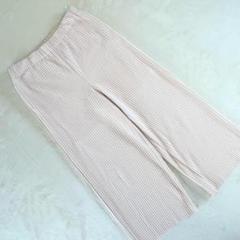 ローリーズファーム リブプリーツ ワイドパンツ ピンク系 Fサイズ レディース