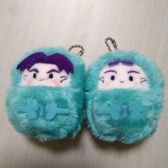 立花仙蔵　潮江文次郎　くるみたぴぬい　忍たま乱太郎　ぬい 忍たま乱太郎 くるみたぴぬい 潮江文次郎・立花仙蔵 2個セット