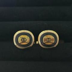 美品！　GUCCI　グッチ オールド　 カフスボタン　天然石　ゴールド　金 未使用品】GUCCIグッチ ヴィンテージ タイピン&カフスボタン