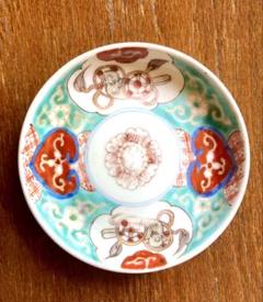 上手の古伊万里色絵舟形皿5客 古伊万里 色絵 上手 小皿 5客