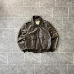 00’s OLD GAP レザージャケット フライトジャケット A-2 OLD GAP 本革 レザー フライトジャケット A-2 L