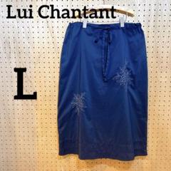 【Lui Chantant ルイシャンタン】スカート ネイビー L 刺繍