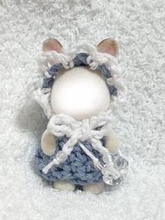 ミニチュアドール　たっち赤ちゃん　ハンドメイド　着せ替え　手編み　服　３点セット