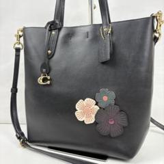 【美品】コーチ COACH ティーローズ ショルダーバック ブラック 2way COACH コーチ 2way ハンドバッグ ショルダー ローグ25 ウィズ