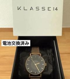 KLASSE14 ブラック ピンクゴールド 腕時計　電池交換済み