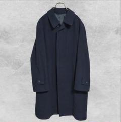 【美品】Cashmere ロングコート アウター カシミア混30％ ネイビー M