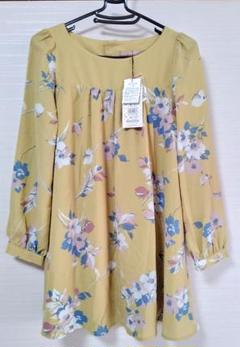 新品タグ付き dazzlin 薄手 長袖 花柄チュニック
