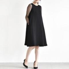 完売 Kaene ビッグドットチュール インナーブラウス ブラック 結婚式二次会