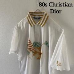 80sChristiandiorクリスチャンディオールポロシャツ半袖tシャツ