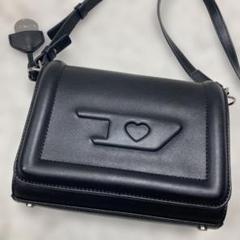 美品　DIESEL　ショルダーバッグ　斜め掛け　黒　レザー 楽天市場】DIESEL ディーゼル2WAYストラップ付きショルダー