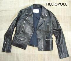 HÉLIOPÔLE ブラックレザーライダースジャケット　36 未着用美品！ schott ショット PERFECTO ダブル ライダース ジャケット