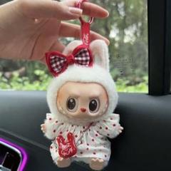 ラブブ　Labubu ぬいぐるみ着　17cm着せ替え服　ワンピース　3点セット