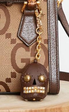 MUSE deuxieme classe エンドピン　キーホルダー　茶色 新品☆MUSE de Deuxieme【ENDPIN エンドピン】スカルチャーム