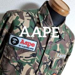 ea10 A BATHING APE 迷彩柄 ミリタリージャケット メンズM