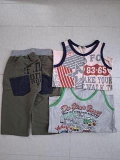 美品エフオーキッズ　ブランシェスタンクトップとパンツセット 140センチ